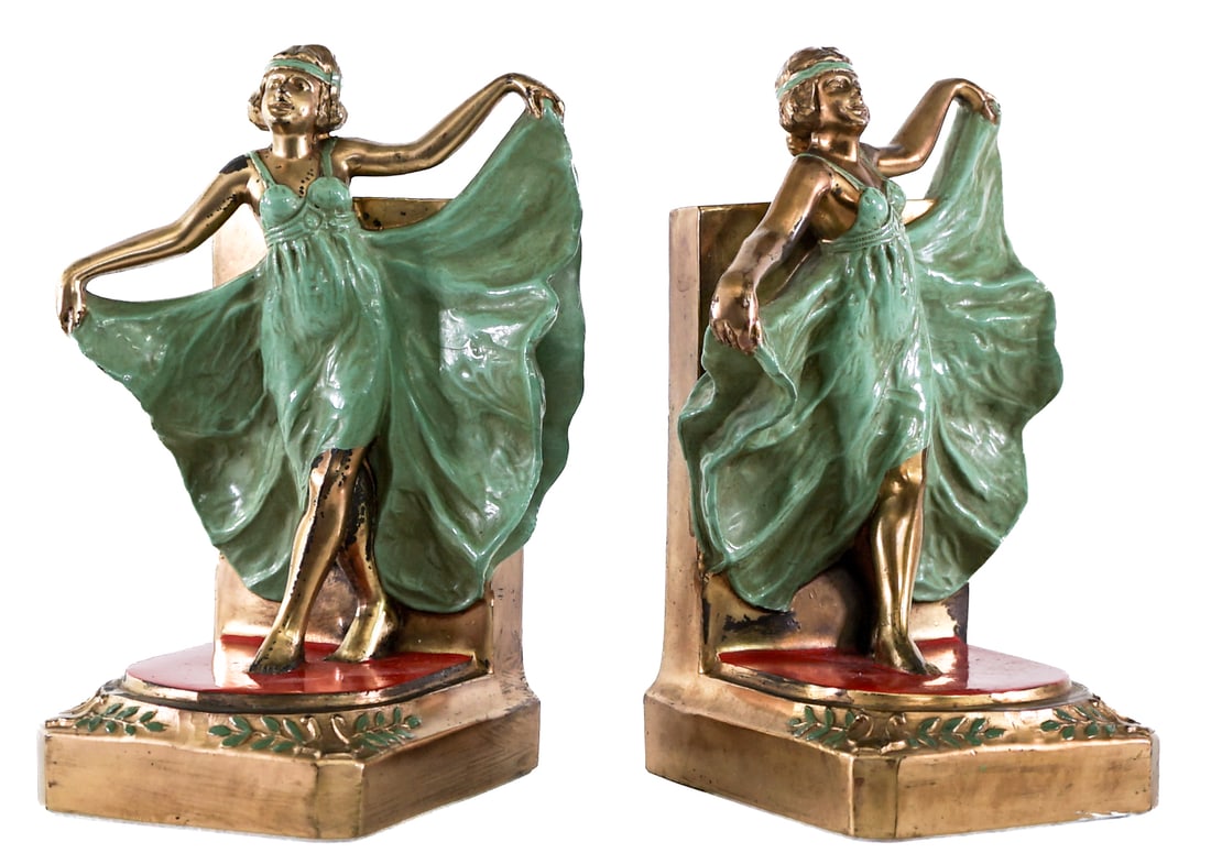 Loie Fuller Dancing #500 (Pair) Art Deco Bookends (1 of 9)