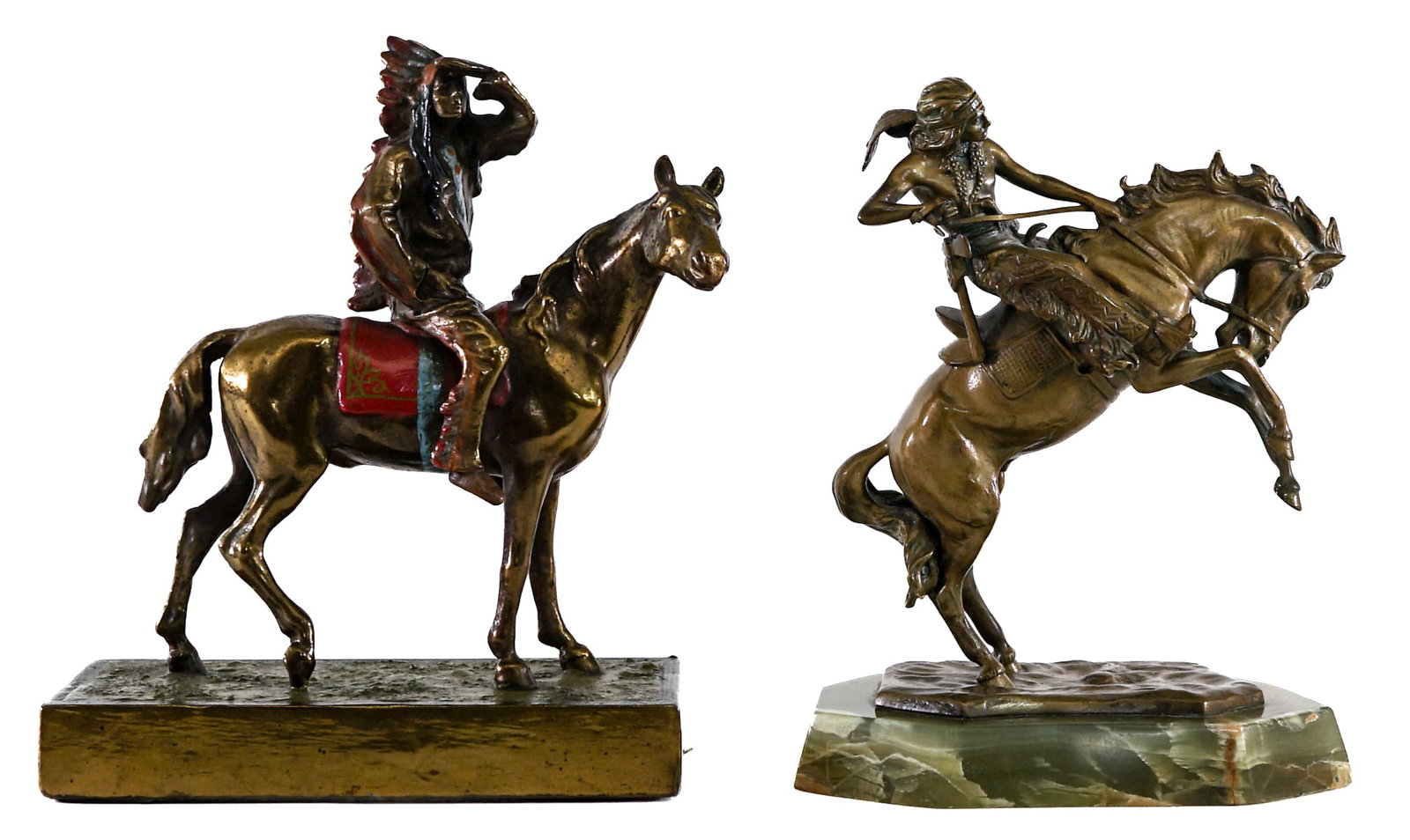 Vintage Horse / Rider (2) Mismatched Bookends (1 of 6)