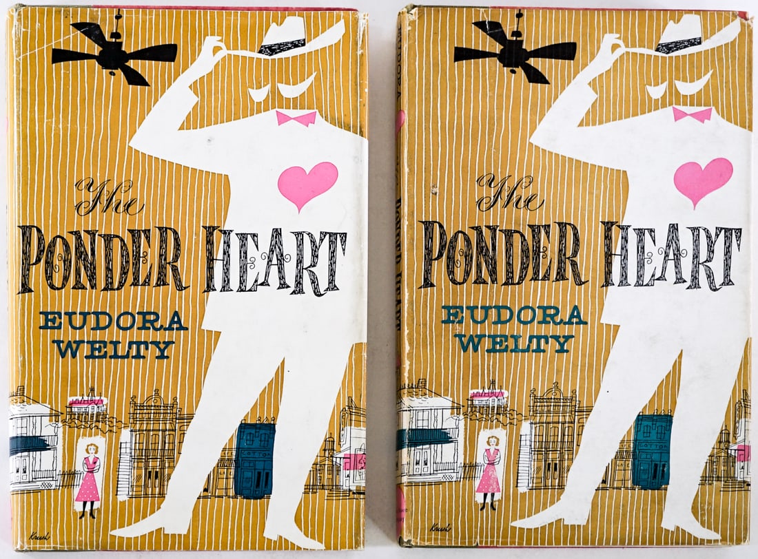 The Ponder Heart (2) by Eudora Welty [1 SIGNED]: Two (2) copies of The Ponder Heart by Eudora Welty. 1) SIGNED on title page. Harcourt, Brace and Co. 1954 edition with clipped dust jacket. 2) ADVANCE COPY January 7. 1954. Harcourt., Brace and Co.