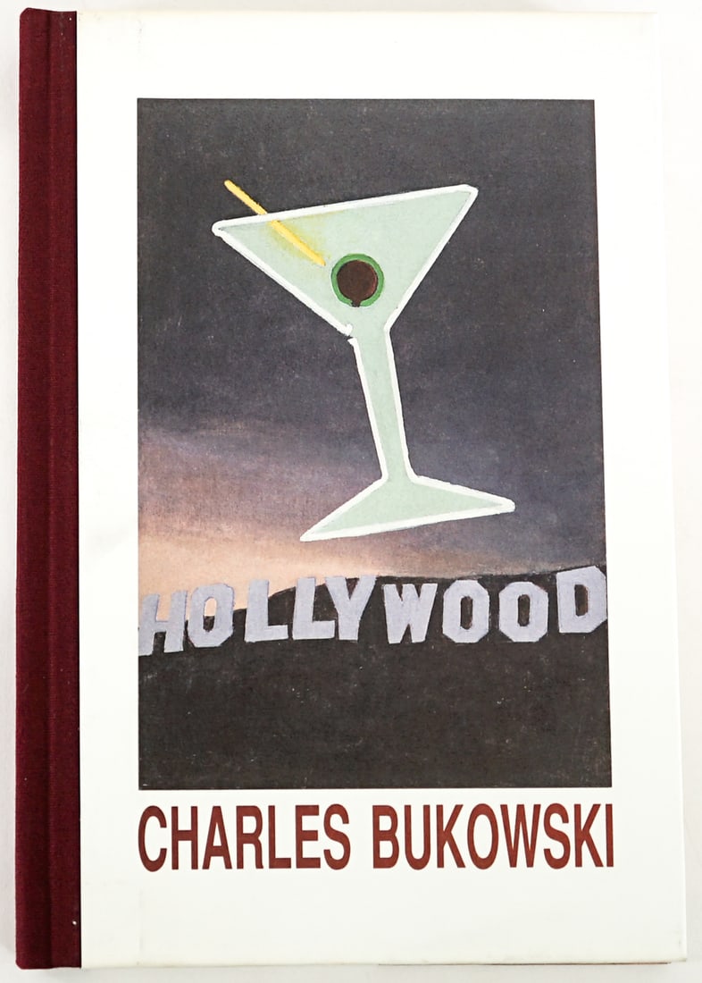 Hollywood by Charles Bukowski 1989 S/N: Hollywood by Charles Bukowski signed and numbered 274 of 500 copies on colophon page. Black Sparrow Press Santa Rosa 1989. 239 pp. Pictorial covers. Lot measures 9.25 in. H x 6.25 in. W x 1 in. D for 