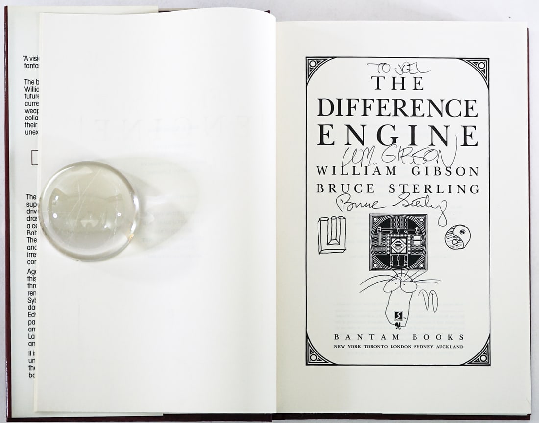 Difference Engine by Gibson / Sterling SIGNED - 4