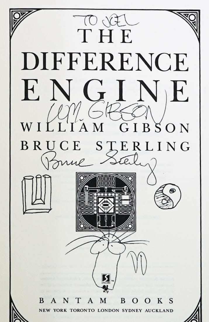 Difference Engine by Gibson / Sterling SIGNED - 5