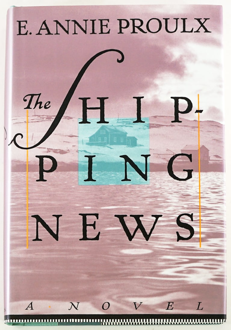 The Shipping News by E. Annie Proulx SIGNED: The Shipping News by E. Annie Proulx (1994 Pulitzer Prize winner for fiction). Signed on title page. 1993 with unclipped dust jacket. Charles Scribner's Sons, NY. 337 pp. Two tone covers. Measures 9.5