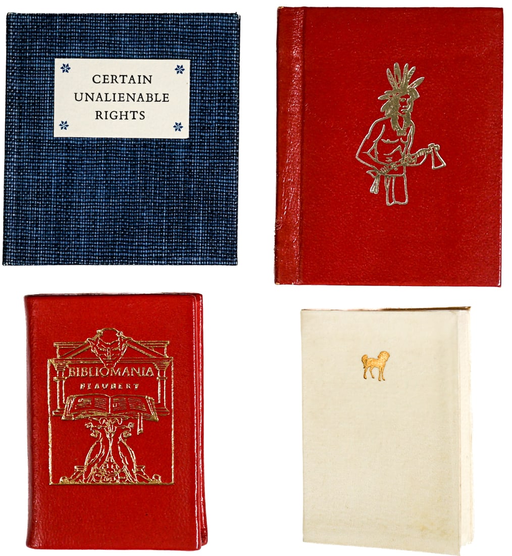 Somesuch Press (4) Miniature Books S/N (1 of 10)