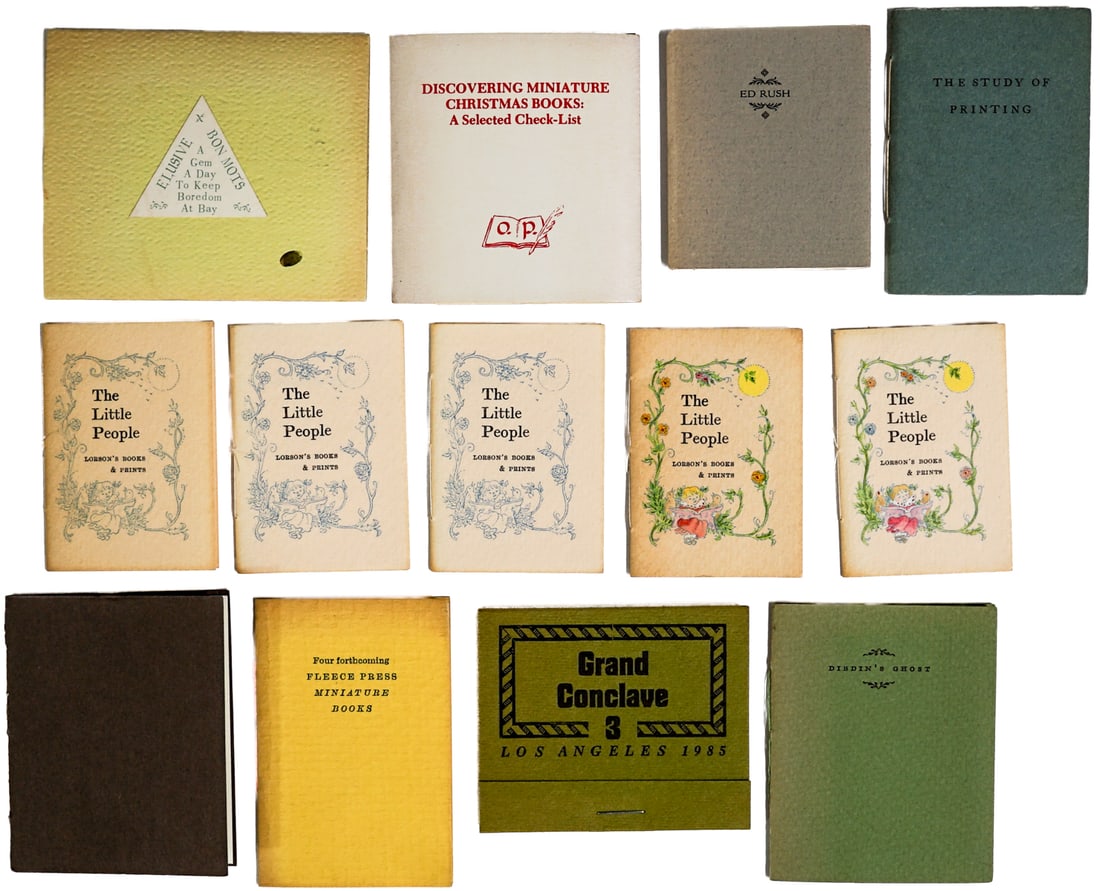 Miniature (14) Books and Booklets [Assorted Topic] (1 of 9)