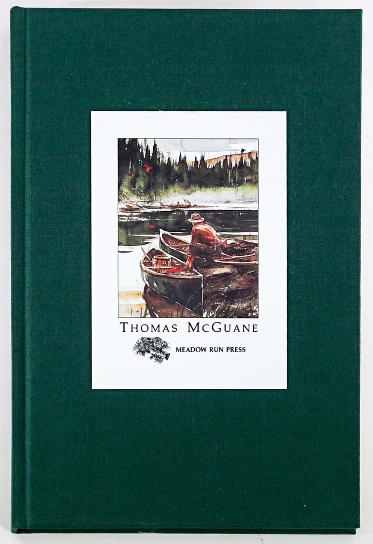 Live Water by Thomas McGuane SIGNED 1996 LTD: Live Water by Thomas McGuane signed deluxe edition limited to 1500 copies. Meadow Run Press with slipcase. Lot measures 9.75 in. H x 6.5 in. W x 1 in. D for shipping purposes only. The absence of a co