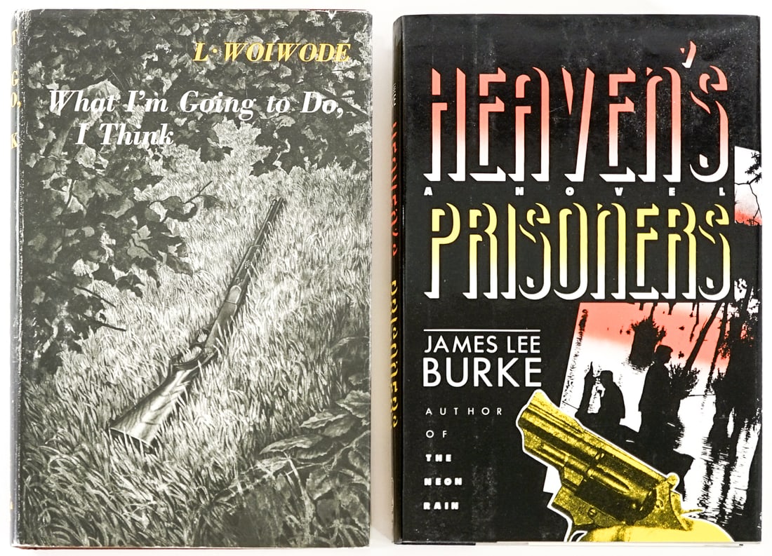 Author SIGNED w/ Inscription (2) Books: 1) Heaven's Prisoners by James Lee Burke. Henry Holt 1988 1st with unclipped dust jacket. 2) What I'm Going to Do, I Think by L. Woiwode. Farrar, Straus and Giroux 1969 1st with unclipped dust jacket.