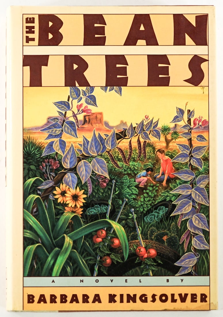 Bean Trees by Barbara Kingsolver SIGNED 1ST 1ST: The Bean Trees by Barbara Kingsolver signed on title page. Harper and Row 1988 1st 1st with unclipped dust jacket. 232 pp. Two-tone covers. Lot measures 8.5 in. H x 6 in. W x 1 in. D for shipping purp