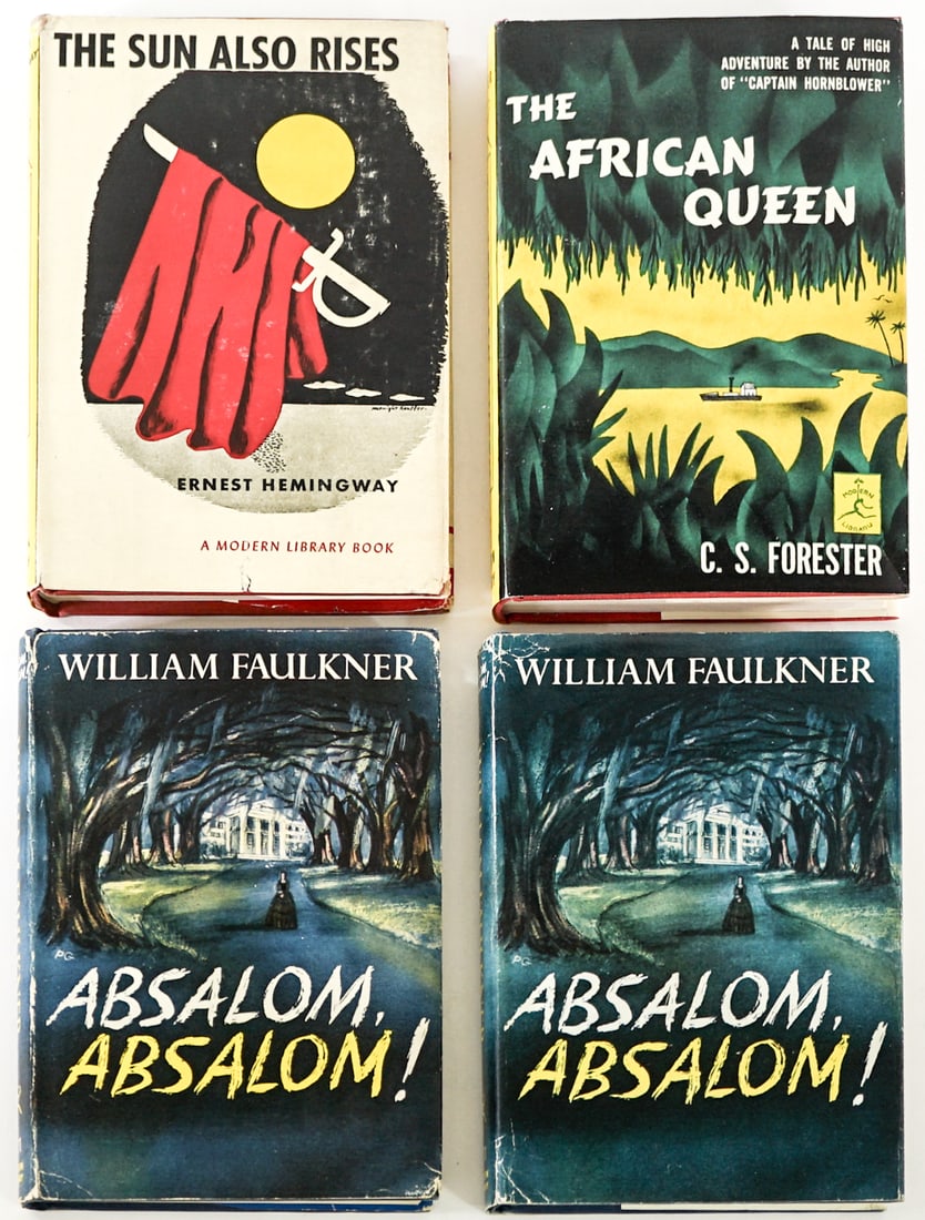 Modern Library (4) Books [Faulkner; Hemingway] (1 of 15)