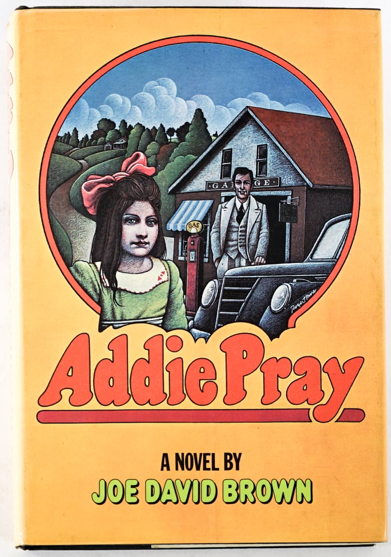 Addie Pray by Joe David Brown 1971 1st: Addie Pray by Joe David Brown. Simon and Schuster 1971 1st printing with unclipped dust jacket. Black covers. Lot measures 8.5 in. H x 6 in. W x 1.25 in. D for shipping purposes only. The absence of