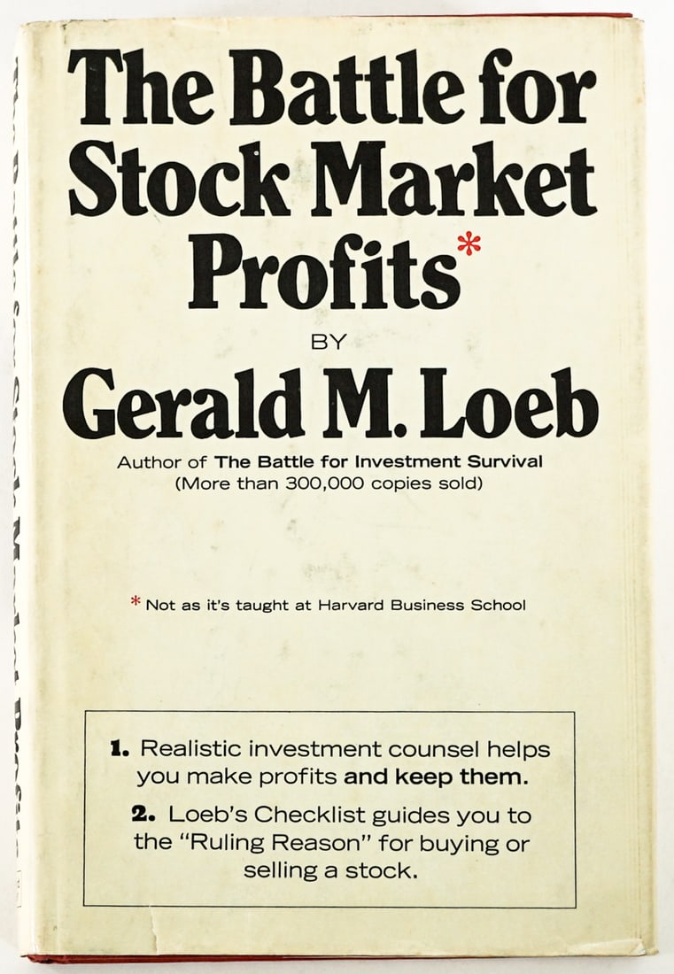 Battle for Stock Market Profits by Loeb SIGNED (1 of 9)