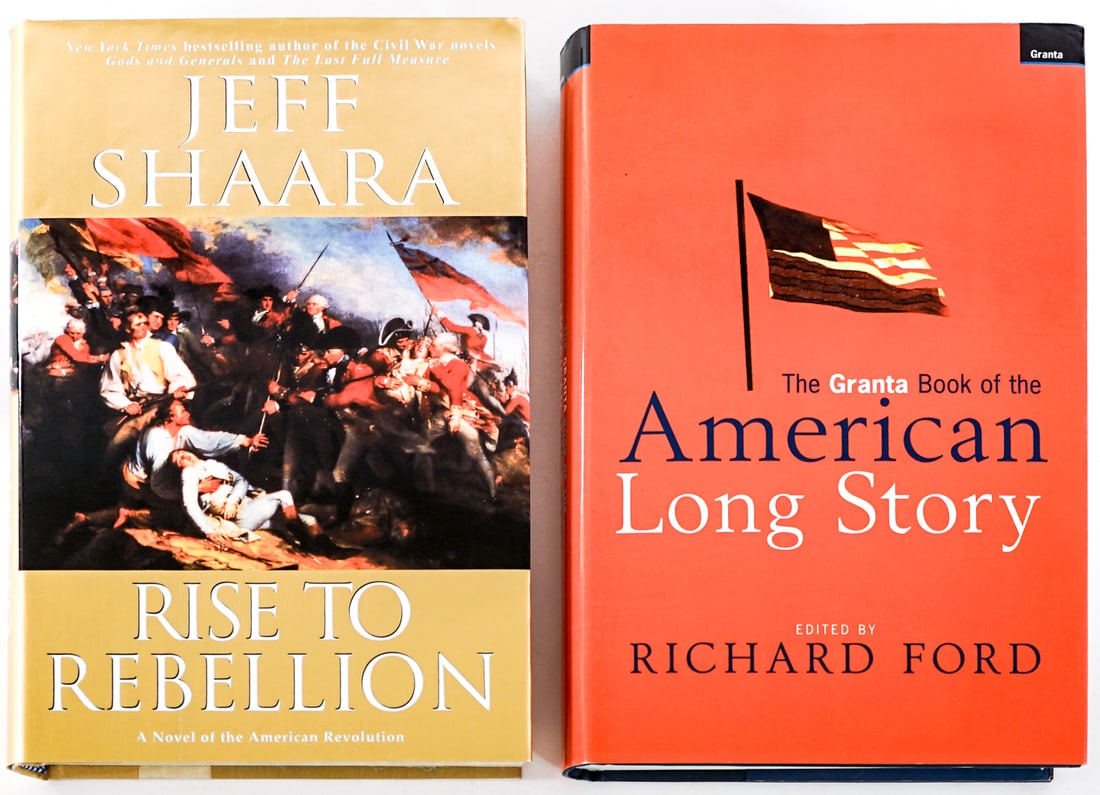 Author /Editor SIGNED (2) Books [Jeff Shaara]: 1) Rise to Rebellion by Jeff Shaara signed on title page. Ballantine Books 2001 1st with unclipped dust jacket. 2) The Granta Book of the American Long Story edited by Richard Ford. Signed on title pa