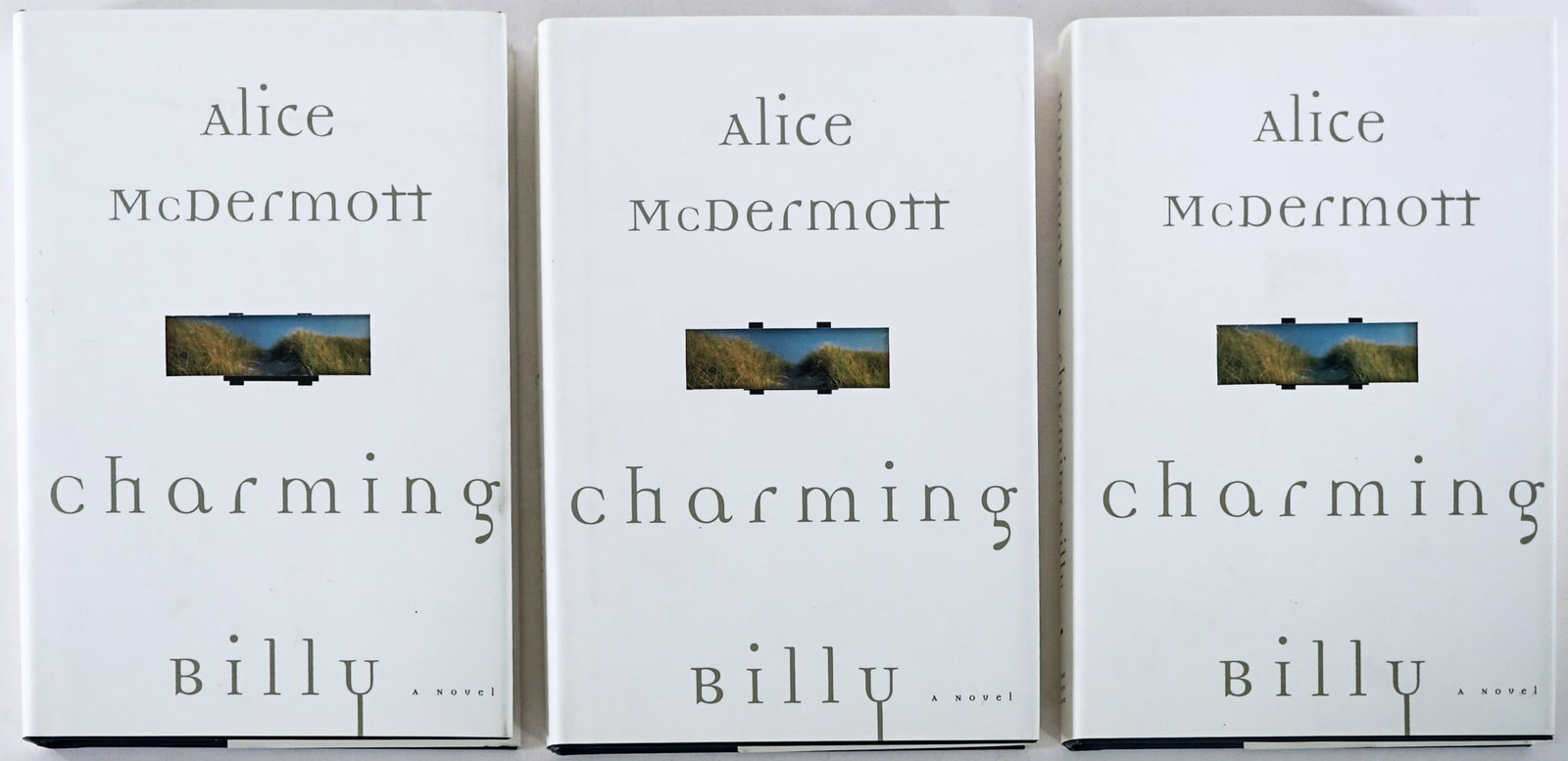Alice McDermott - Charming Billy (3) SIGNED 1st: Three (3) signed 1998 first editions all with unclipped dust jackets. Lot measures 8.5 in. H x 6 in. W x 3 in. D for shipping purposes only. The absence of a condition report does not imply that the l