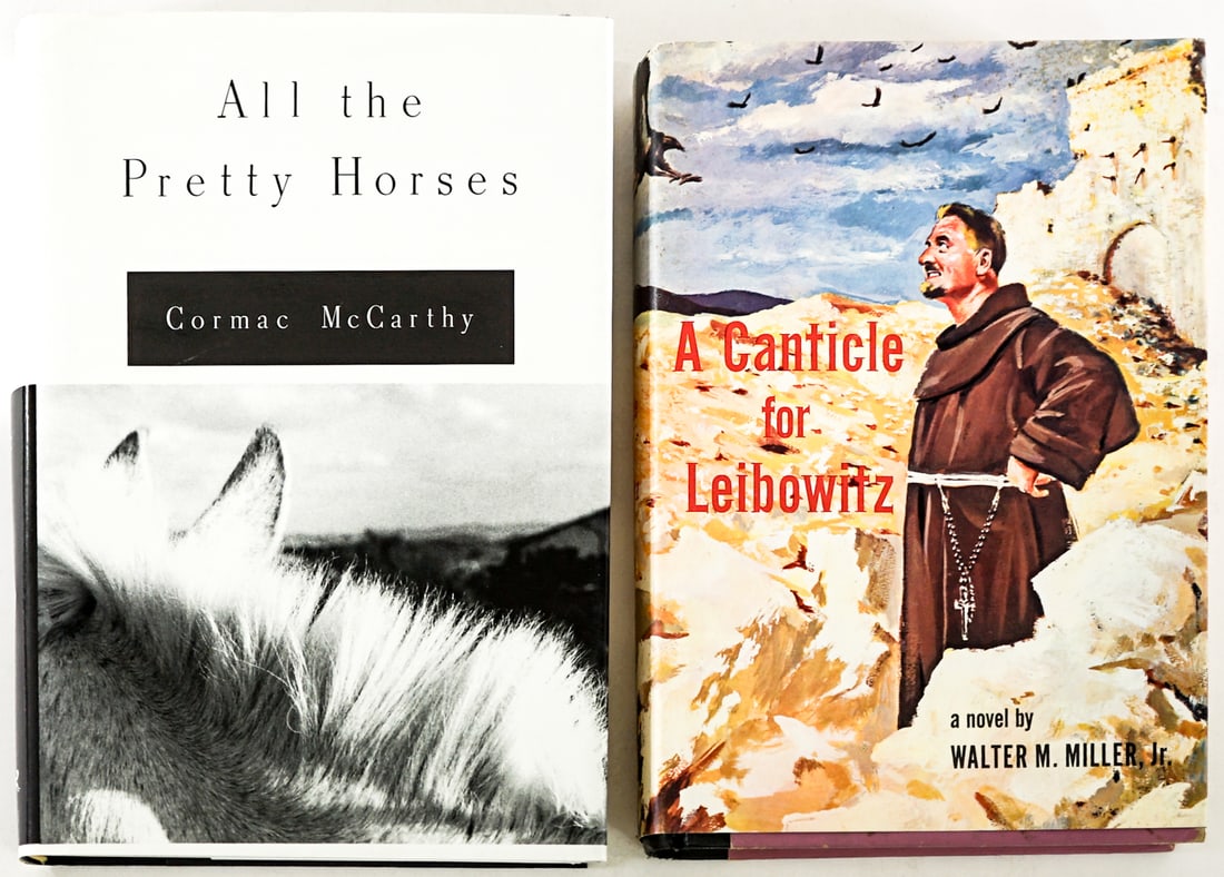 First Edition (2) Books [All the Pretty Horses]: 1) All the Pretty Horses by Cormac McCarthy. Alfred A. Knopf 1992 stated 1st with unclipped dust jacket. 2) A Canticle of Leibowitz by Walter M. Miller, Jr. J. B. Lippincott 1960 1st 2nd printing with