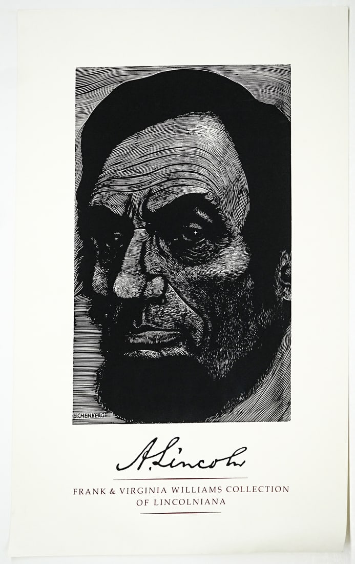 Lincolniana Exhibit Poster [Fritz Eichenberg] (1 of 2)