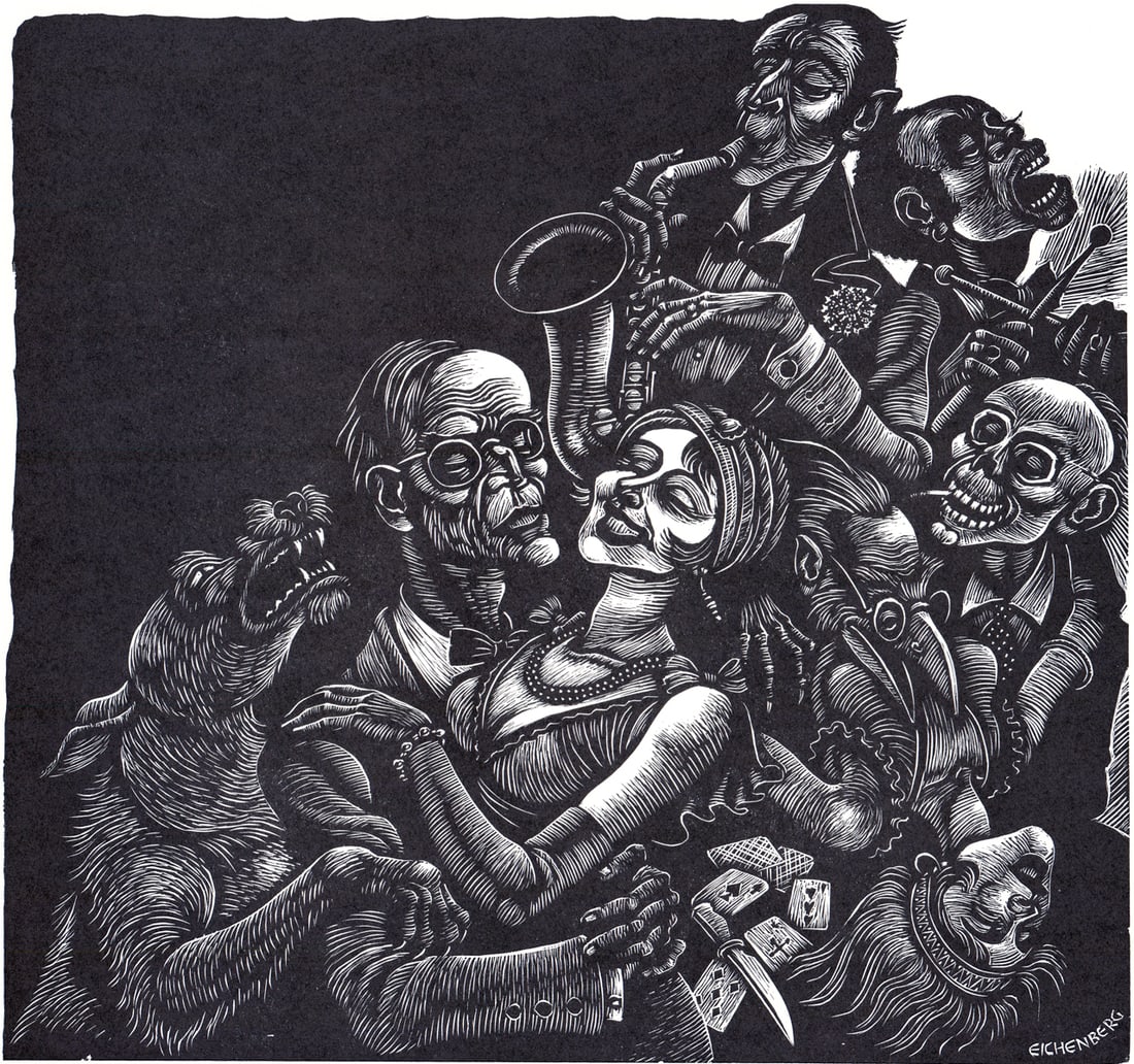 Fritz Eichenberg S/N Engraving Steppenwolf (1 of 5)