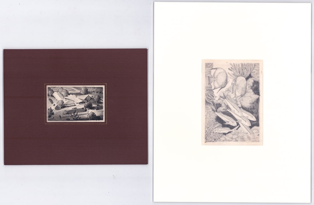 Original Pencil Drawings (2) Mat Framed (1 of 5)