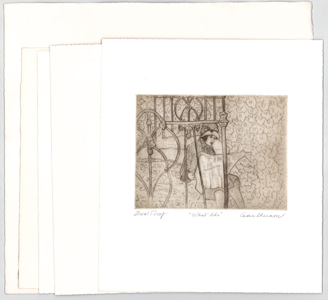 Ann Chernow (5) S/N Etchings [Women] (1 of 6)