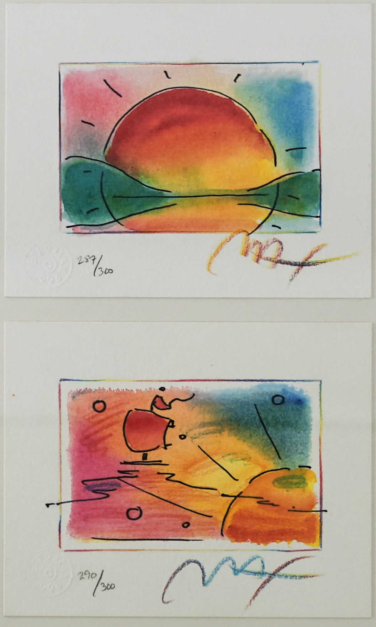 Peter Max (2) S/N Lithos Framed (1 of 5)