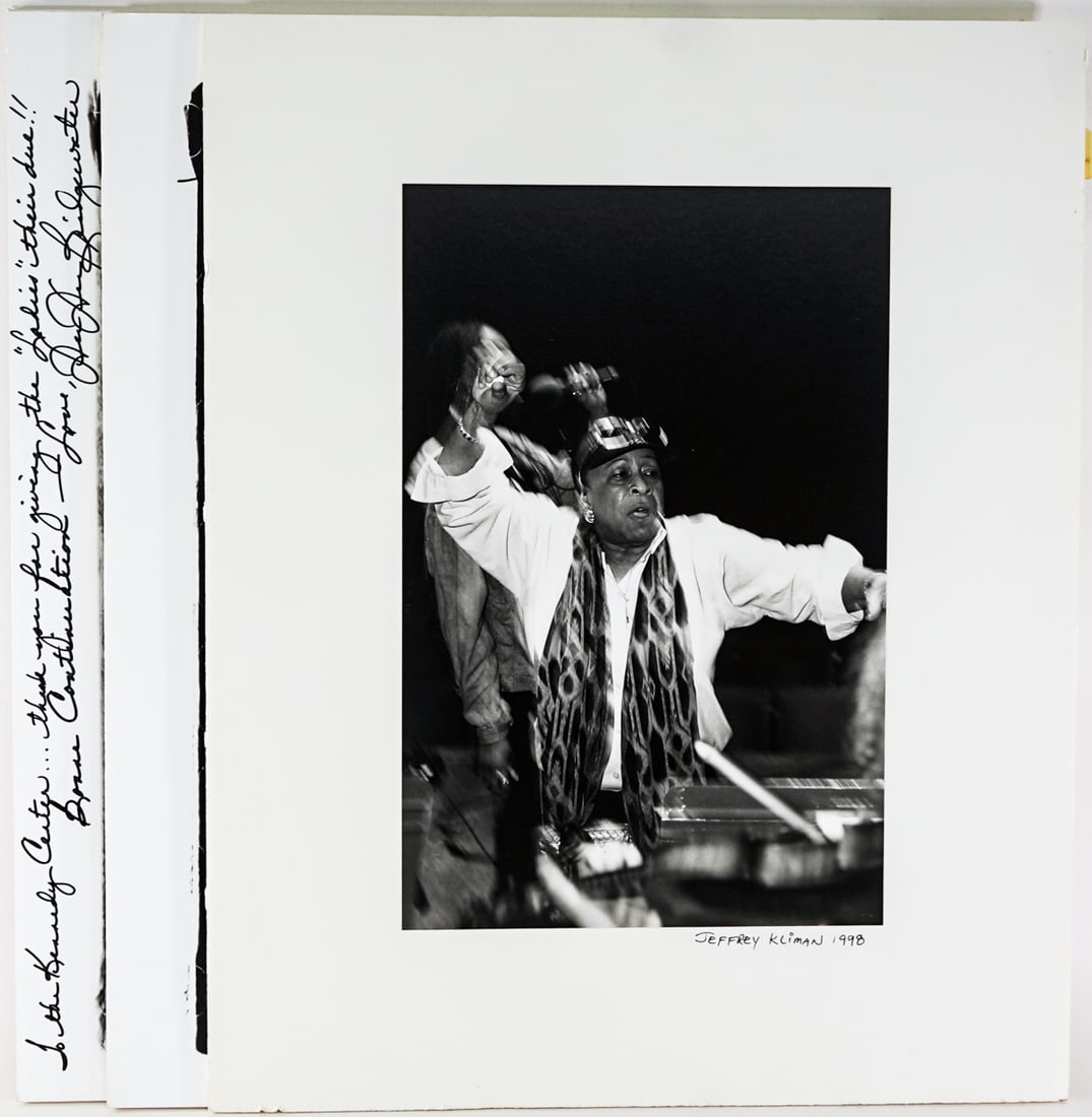 Jeffrey Kliman (3) Silver Gelatin Prints [Jazz]: Jeffrey Kliman (born 1942) is a celebrated Baltimore-based music photographer renowned for his extensive documentation of jazz and rock legends. Active from the 1960s through the 2010s. Three (3) silv