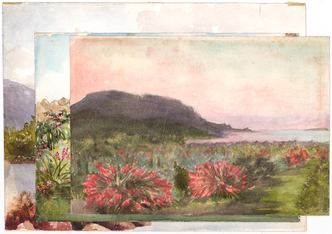 Edith A. Bell Original Watercolors (3) Landscape (1 of 4)