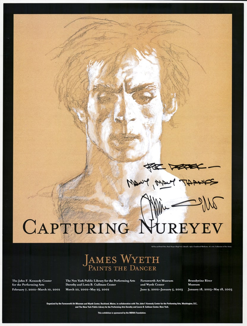 Capturing Nureyev Poster Signed by James Wyeth (1 of 3)