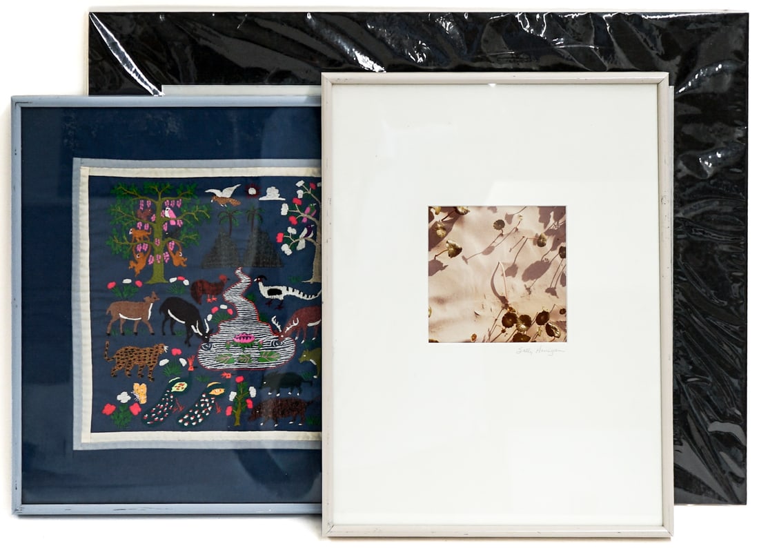 (3) Pieces of Art: They measure 24 x 18 x 6 inches combined for shipping purposes. This lot requires the use of an outside shipper. The absence of a condition report does not imply that the lot is in perfect condition