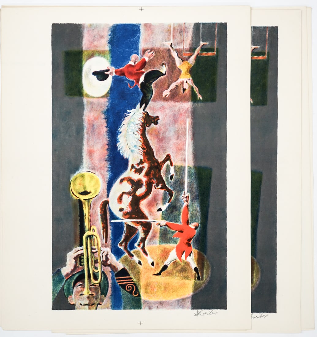 Georges Schreiber Signed Lithographs (18) (1 of 2)