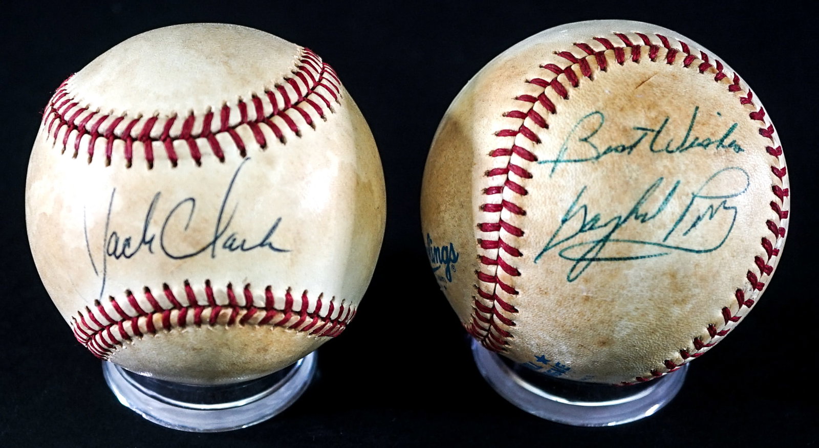 (7) MLB Single Signed Baseballs - 2