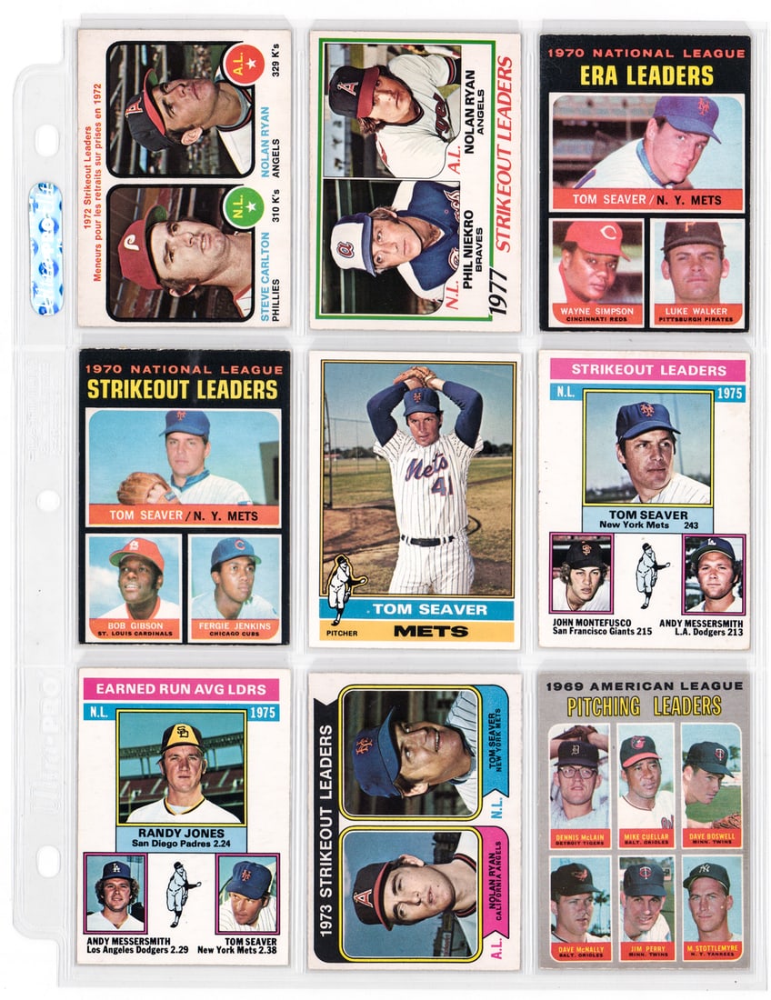 Nolan Ryan & Tom Seaver O-Pee-Chee BB Cards (1 of 2)