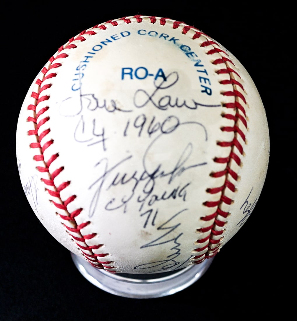Baseball Player Multi-Signed Baseball - 2