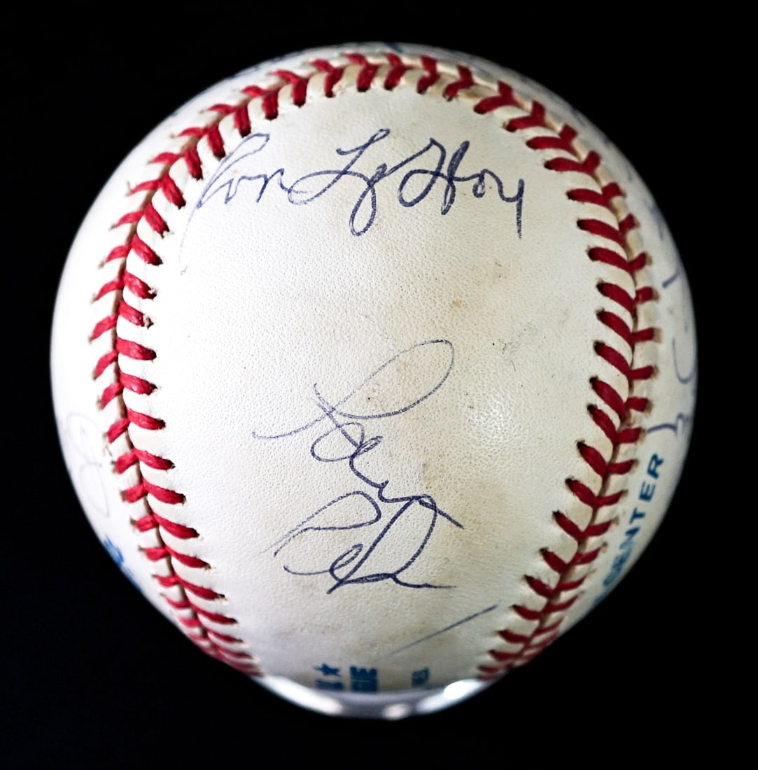 Baseball Player Multi-Signed Baseball - 3