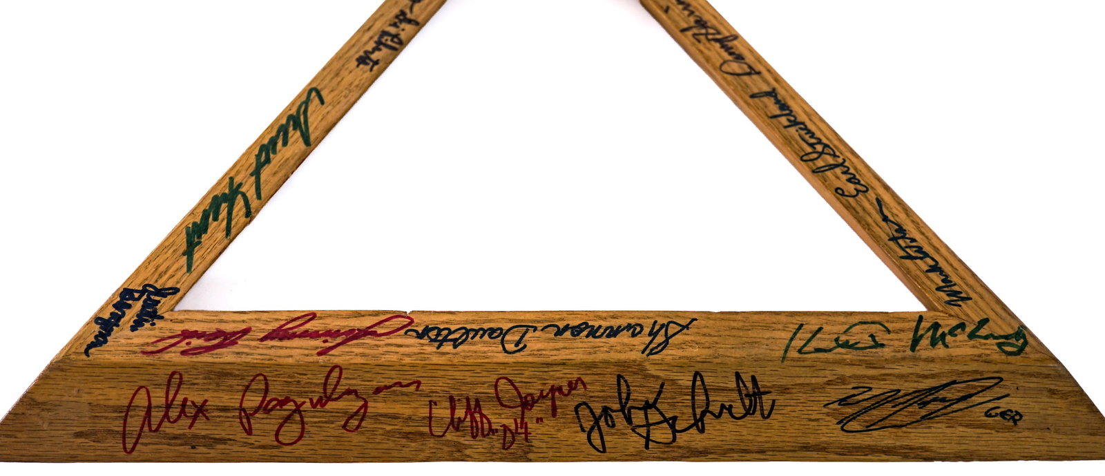 Billiard (2) Triangle Racks Multi SIGNED - 2