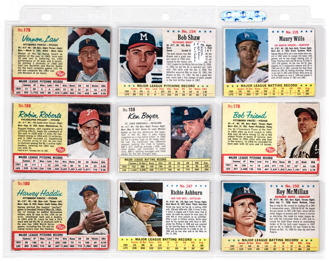 (18) Post Handcut Baseball Cards - 2