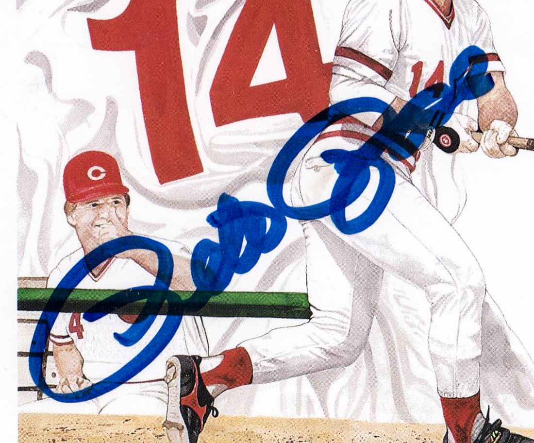 Pete Rose Signed Small Print - 2