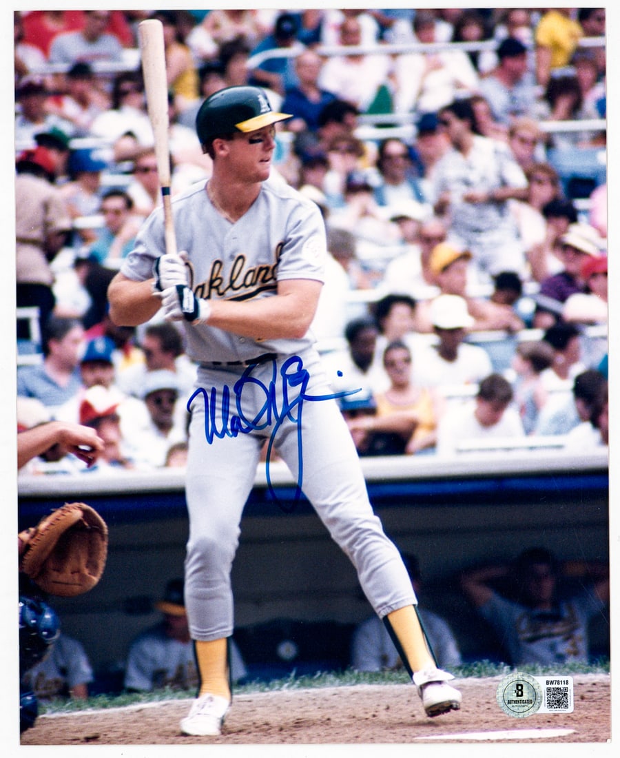 Mark McGwire (2) SIGNED BAS COA - 2