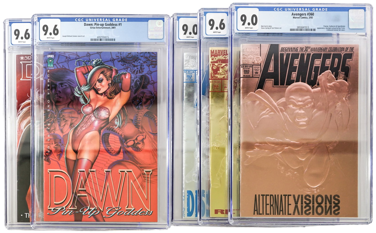 Graded CGC Comics (5) Avengers; Dawn (1 of 6)