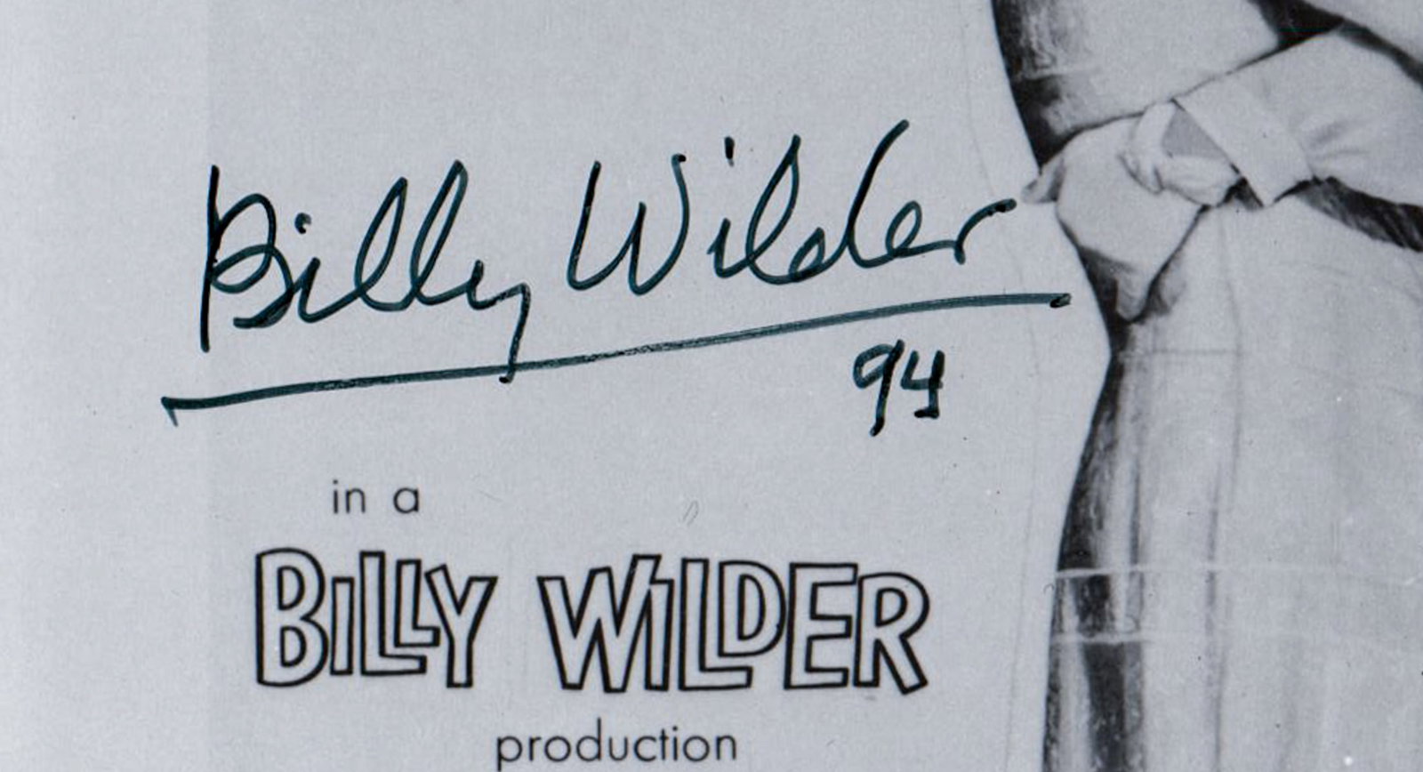 Billy Wilder SIGNED 8X10 BAS COA - 2