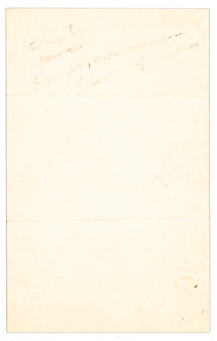 Joseph Edwards Carpenter Original Manuscript - 2