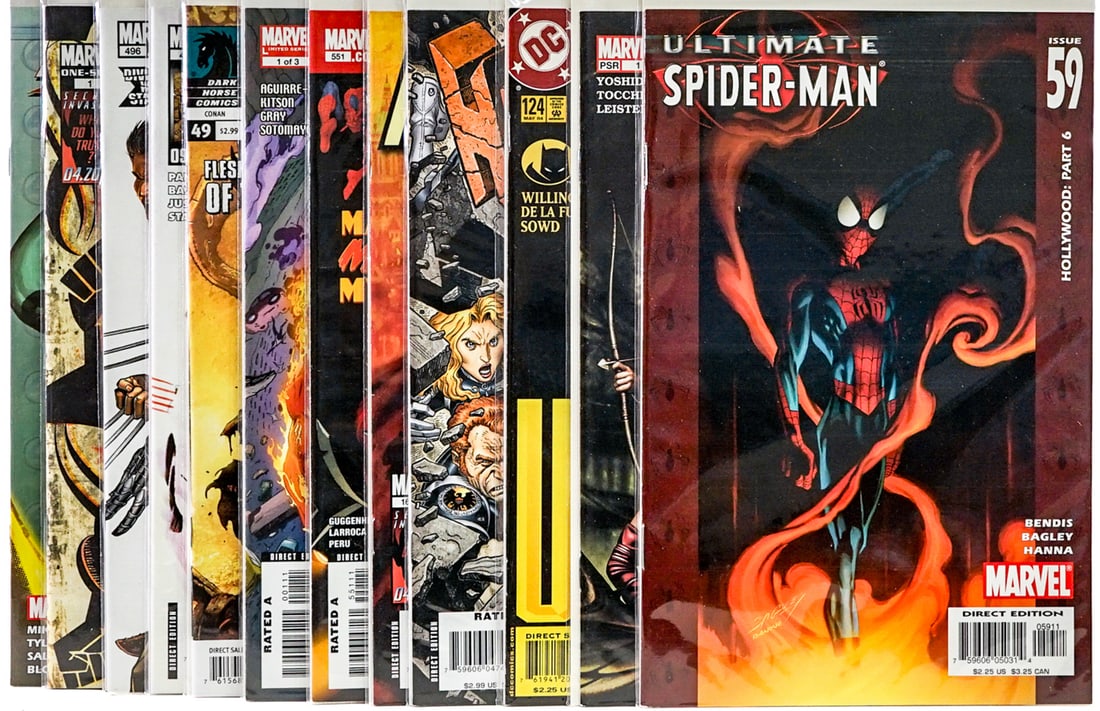 [2] Short White Box Assorted Comics - 3