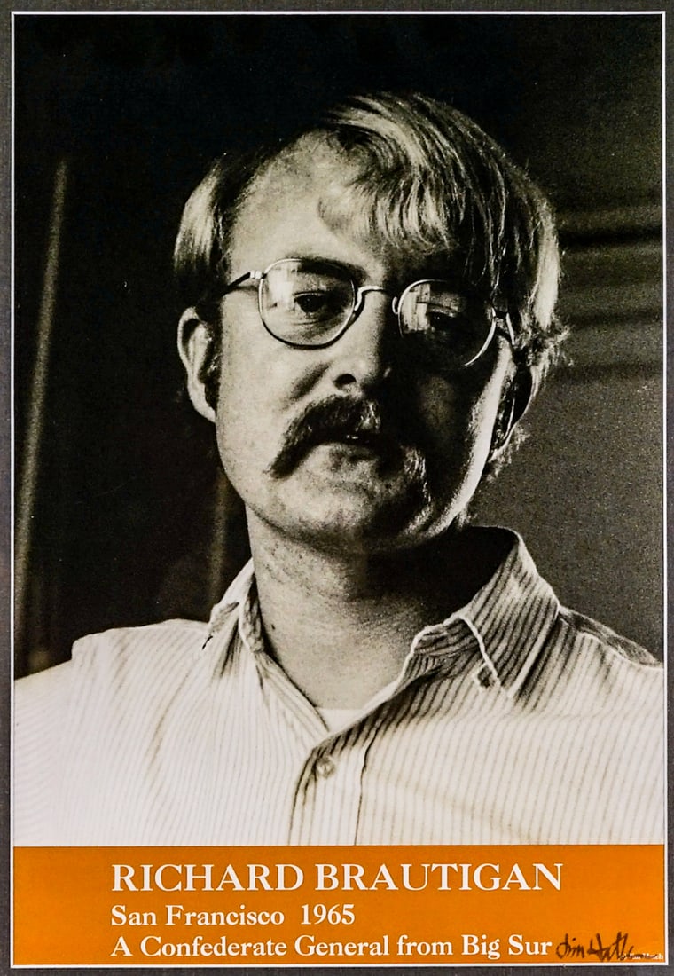 Richard Brautigan1965 Poster by Jim Hatch SIGNED