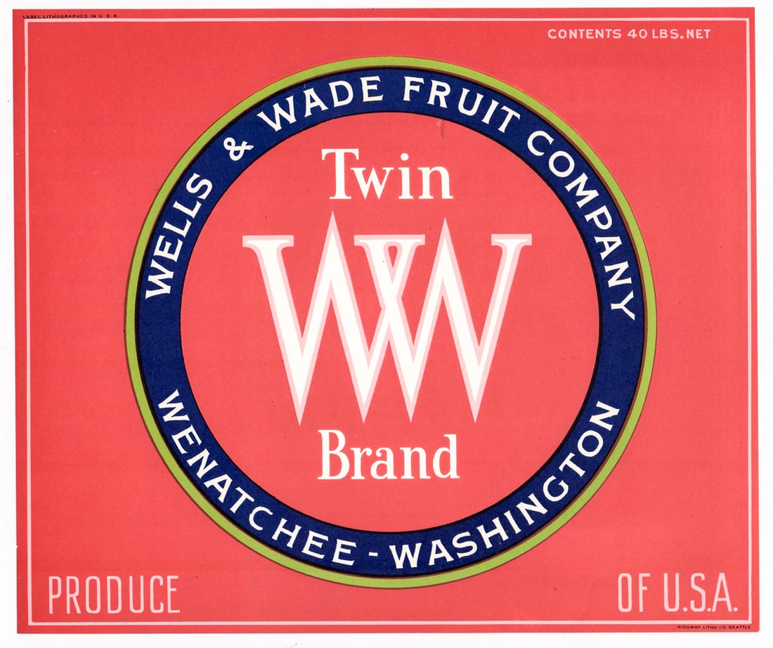 Original (11) Crate Labels [Washington State] - 2
