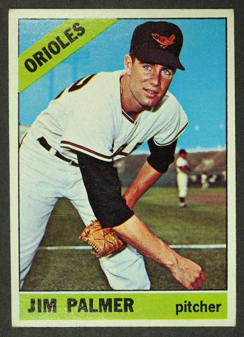 Jim Palmer 1966 Topps #126 Rookie Card: Jim Palmer 1966 Topps #126 Rookie Card Ex/Ex-Mt