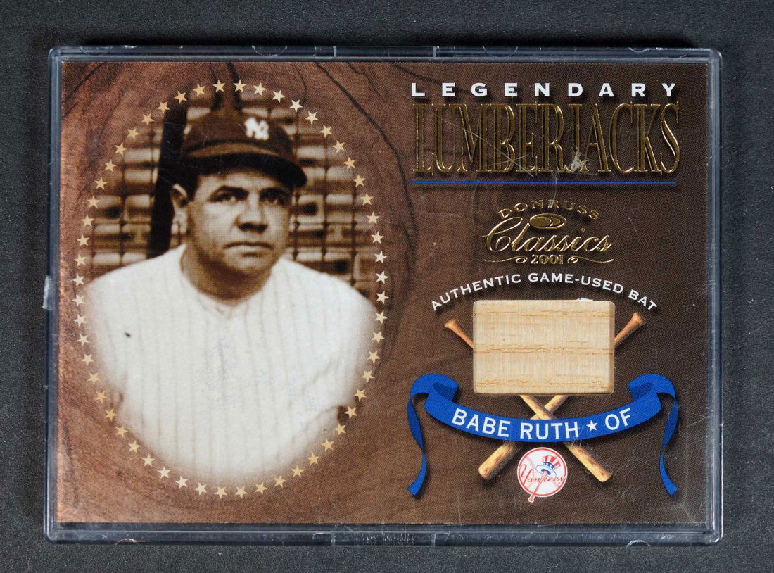 Babe Ruth 2001 Donruss Game-Used BB Bat Card (1 of 2)