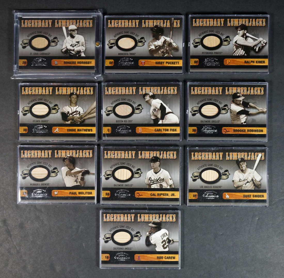 2003 Legendary Lumberjacks Game-Used BB Bat Cards (1 of 2)