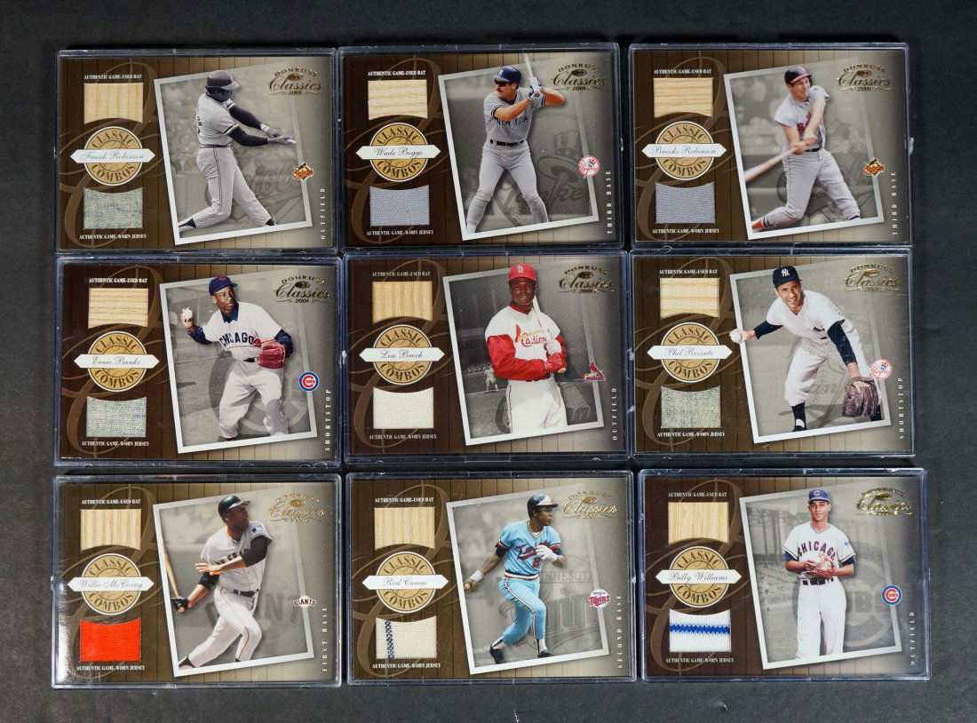 2001 Donruss Game-Used Baseball Bat Cards (16) (1 of 4)