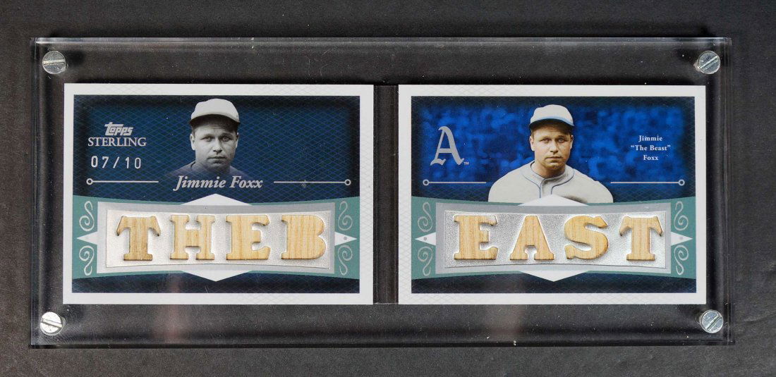 Jimmie Foxx 2008 Topps 8X Game-Used BB Bat Cards (1 of 2)