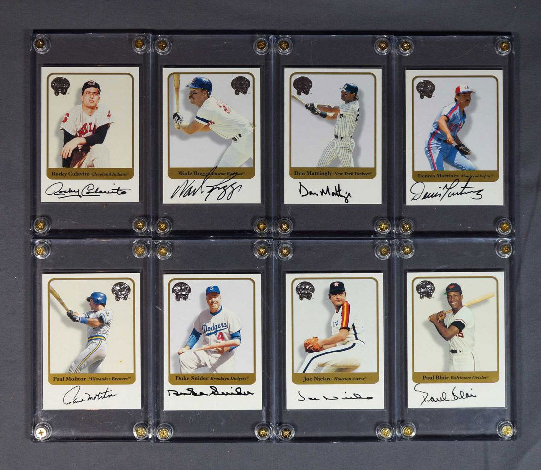 2001 Fleer Greats of the Game Signed BB Cards (24) (1 of 3)
