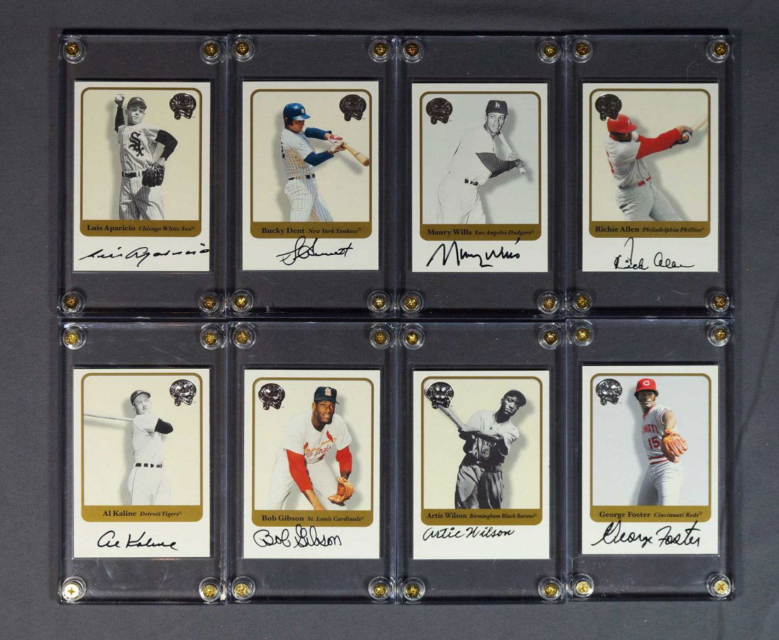 2001 Fleer Greats of the Game Signed BB Cards (25) (1 of 3)