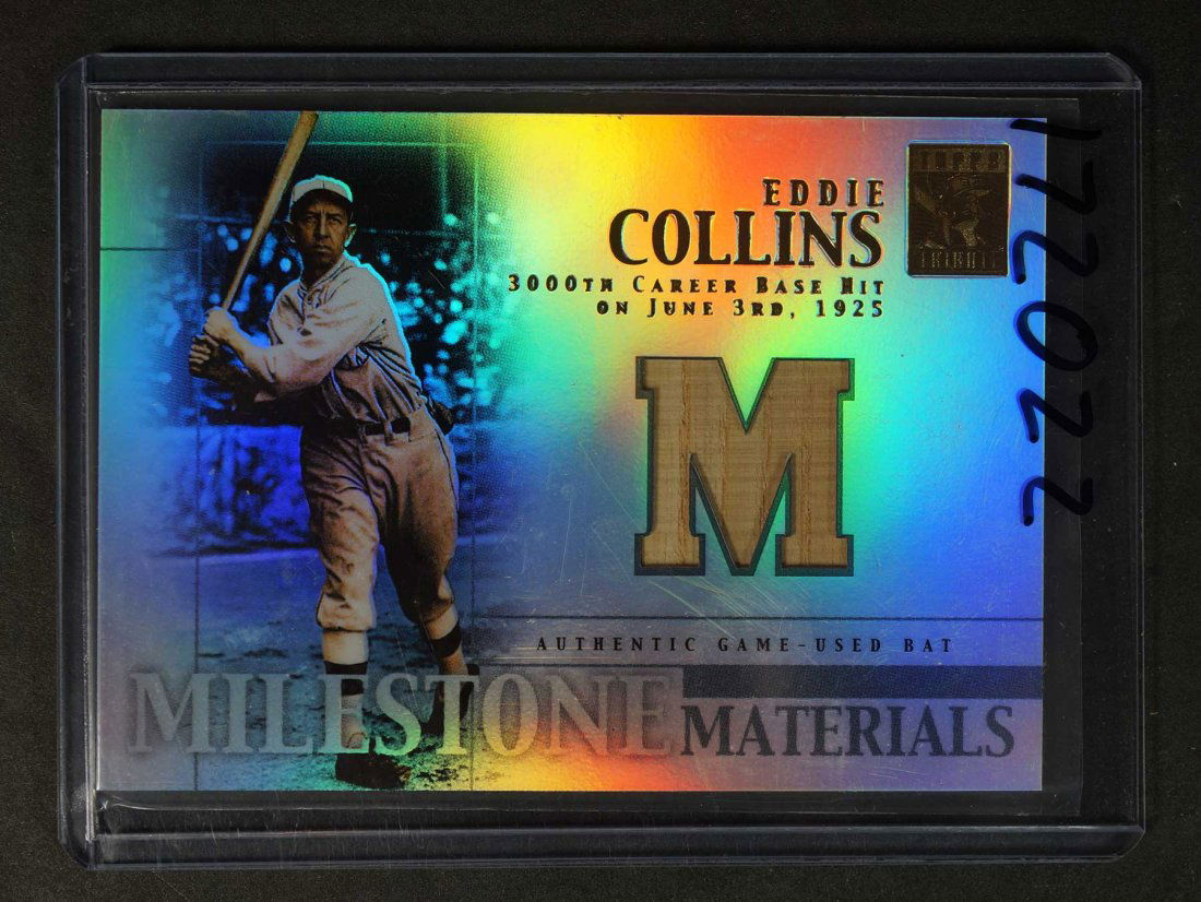 Eddie Collins Game-Used Baseball Bat Relic Card (1 of 2)